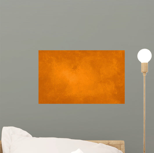 Orange Marbled Texture Autumn Wall Decal