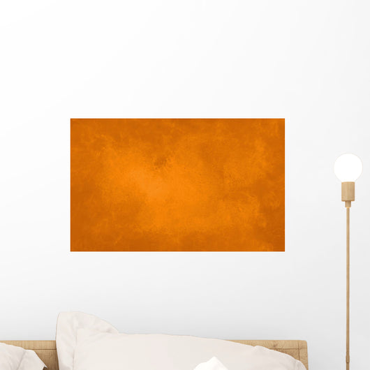 Orange Marbled Texture Autumn Wall Decal