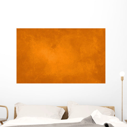 Orange Marbled Texture Autumn Wall Decal