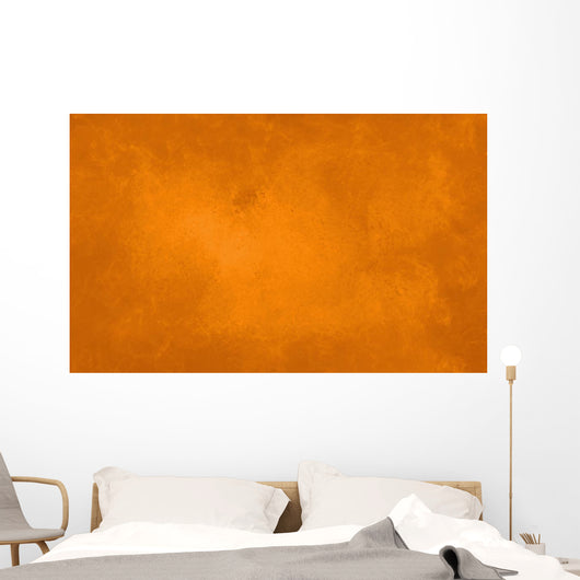 Orange Marbled Texture Autumn Wall Decal