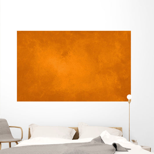 Orange Marbled Texture Autumn Wall Decal