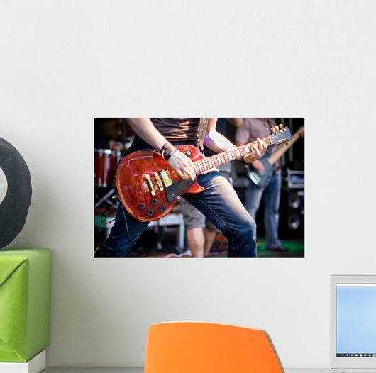 Guitar Player Rock Concert Wall Decal