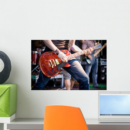 Guitar Player Rock Concert Wall Decal