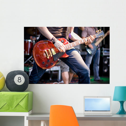 Guitar Player Rock Concert Wall Decal