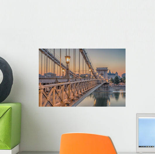 Budapest Hungary Szechenyi Chain Wall Decal