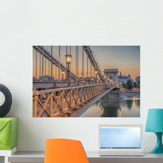 Budapest Hungary Szechenyi Chain Wall Decal