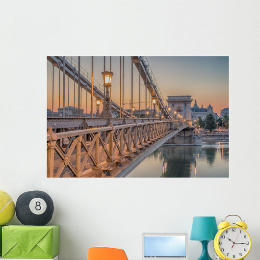 Budapest Hungary Szechenyi Chain Wall Decal