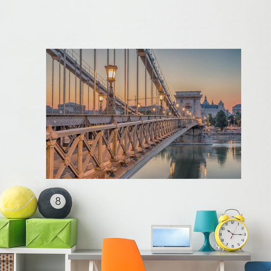 Budapest Hungary Szechenyi Chain Wall Decal