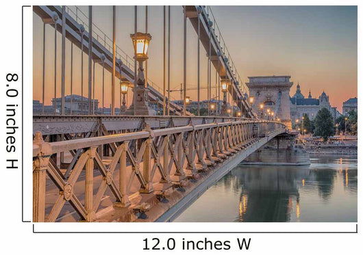 Budapest Hungary Szechenyi Chain Wall Decal