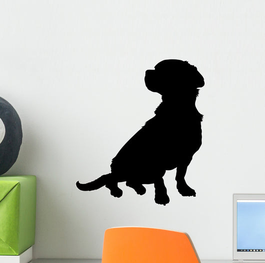 Mixed Breed Silhouette Wall Decal