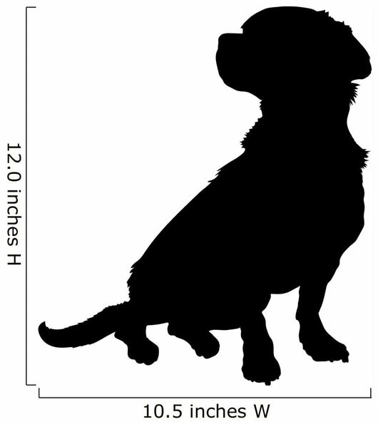 Mixed Breed Silhouette Wall Decal