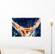 Aerial-view Highway Junction Night Wall Decal