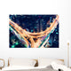 Aerial-view Highway Junction Night Wall Decal