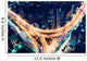 Aerial-view Highway Junction Night Wall Decal