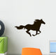 Drawing Silhouette Running Horse Wall Decal
