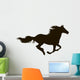 Drawing Silhouette Running Horse Wall Decal