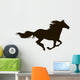 Drawing Silhouette Running Horse Wall Decal