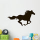 Drawing Silhouette Running Horse Wall Decal