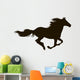 Drawing Silhouette Running Horse Wall Decal