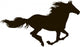 Drawing Silhouette Running Horse Wall Decal