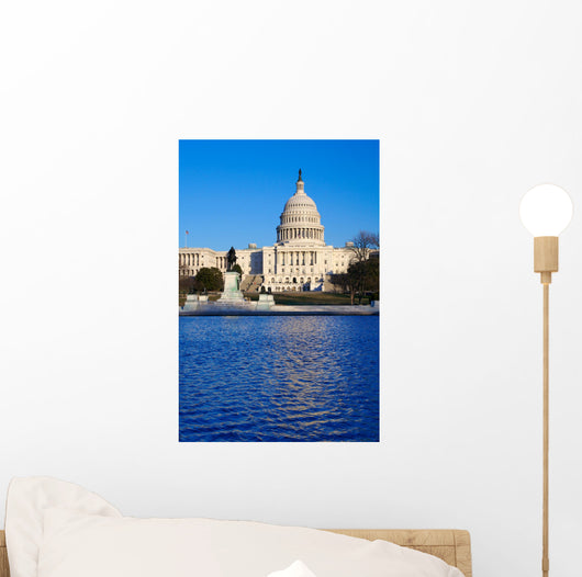 Capitol Building with Clear Wall Decal