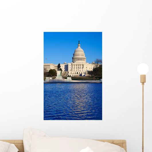 Capitol Building with Clear Wall Decal