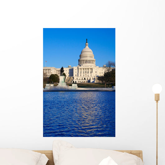 Capitol Building with Clear Wall Decal