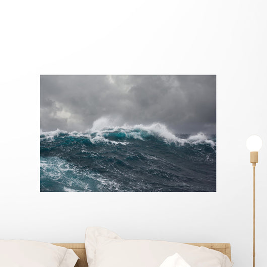 Sea Wave during Storm Wall Decal