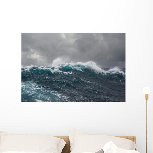 Sea Wave during Storm Wall Decal