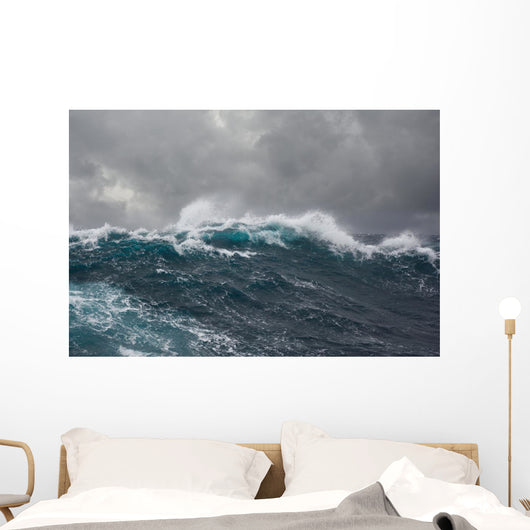 Sea Wave during Storm Wall Decal