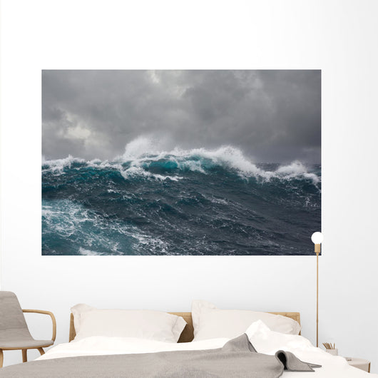 Sea Wave during Storm Wall Decal