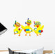 Happy Cartoon Duck Wall Stickers Wall Decal