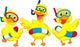 Happy Cartoon Duck Wall Stickers Wall Decal