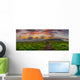 Sunrise round Bald Panorama Wall Decal