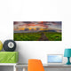 Sunrise round Bald Panorama Wall Decal