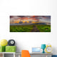 Sunrise round Bald Panorama Wall Decal