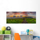 Sunrise round Bald Panorama Wall Decal