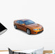 Orange American Sports Coupe Wall Decal
