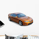 Orange American Sports Coupe Wall Decal