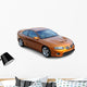 Orange American Sports Coupe Wall Decal