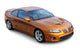 Orange American Sports Coupe Wall Decal