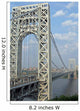 George Washington Bridge Wall Decal
