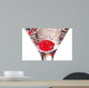 Martini with Cherry Wall Decal