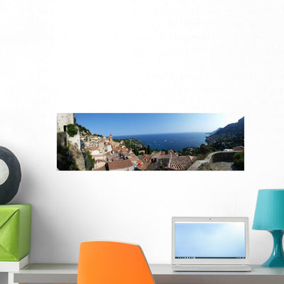 Vue Panoramique Du Vieux Wall Decal shown on a wall