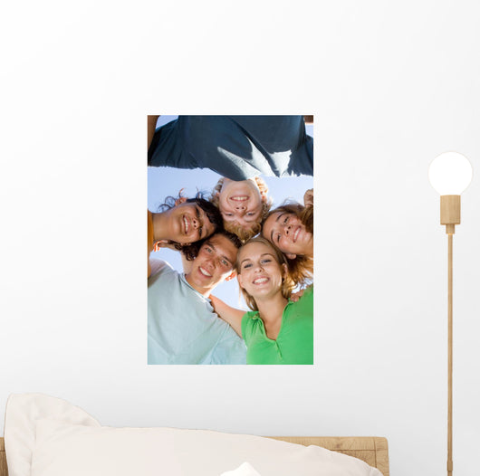 Happy Group Smiling Teens Wall Decal