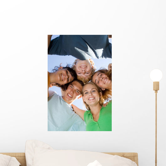 Happy Group Smiling Teens Wall Decal