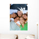 Happy Group Smiling Teens Wall Decal