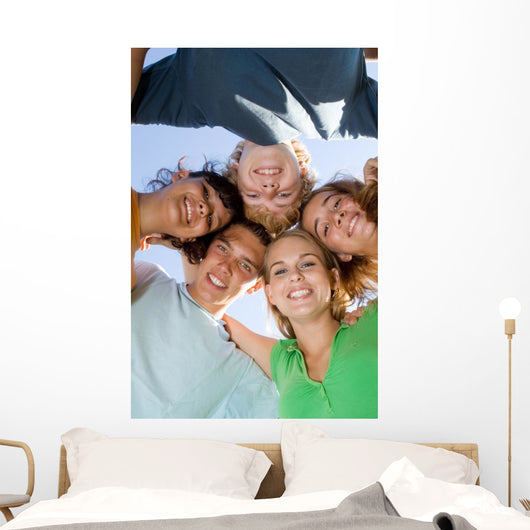 Happy Group Smiling Teens Wall Decal