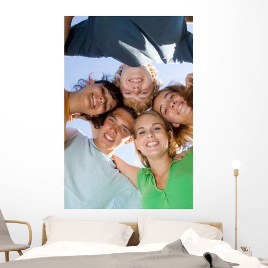 Happy Group Smiling Teens Wall Decal