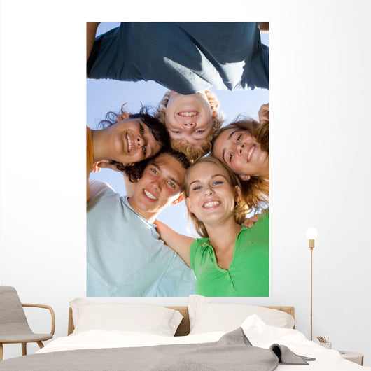 Happy Group Smiling Teens Wall Decal